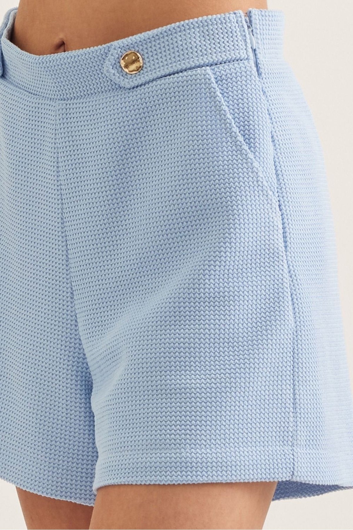 Button Accent Shorts