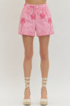 Embroidered Palm Short