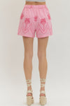 Embroidered Palm Short