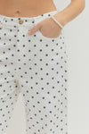 Polka Dot Wide Leg Pants