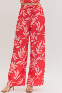 Botanical Drawstring Pants