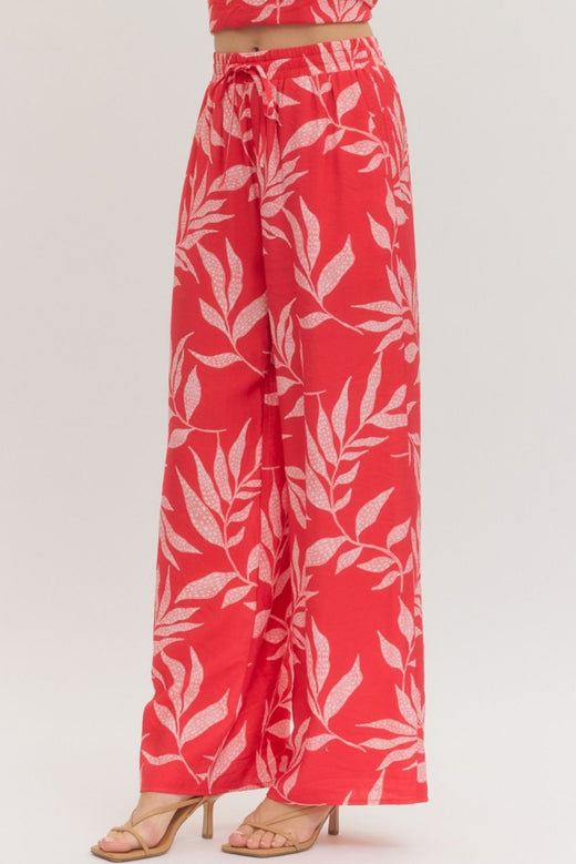 Botanical Drawstring Pants