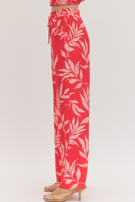 Botanical Drawstring Pants
