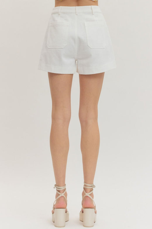 Horsebit Detail Shorts