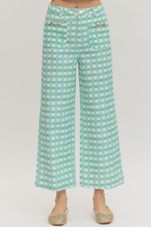 Mint Horsebit Pants