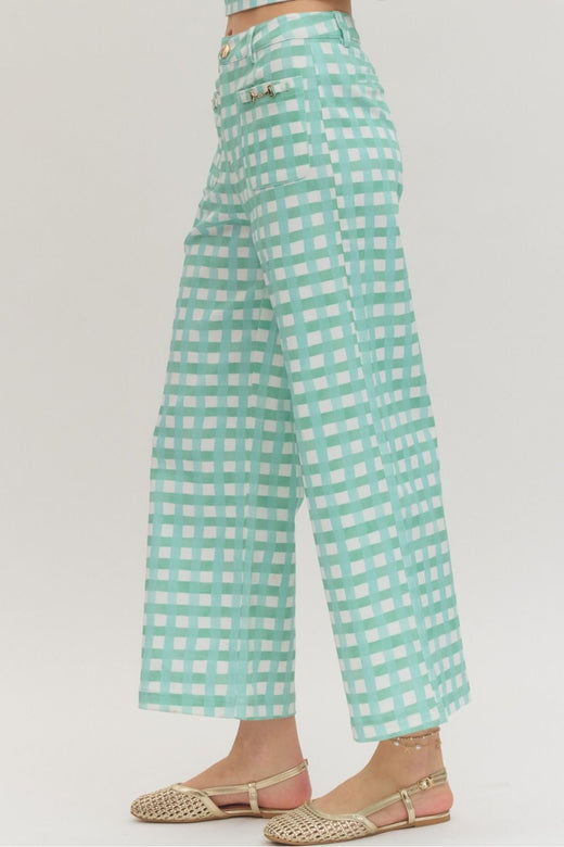 Mint Horsebit Pants