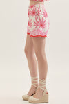 Flower Power Scallop Shorts