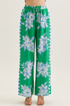 Floral Wide Leg Pants