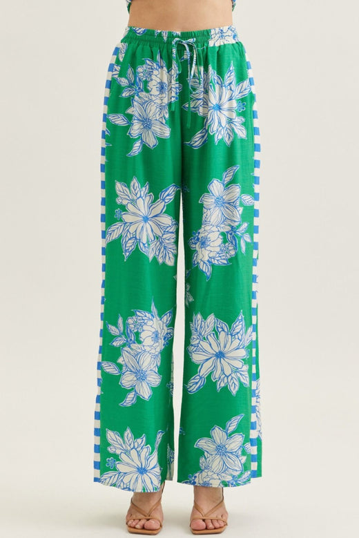 Floral Wide Leg Pants