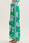 Floral Wide Leg Pants