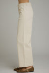 Horse Bit Detail Solid Wide Leg Pants