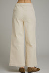 Horse Bit Detail Solid Wide Leg Pants