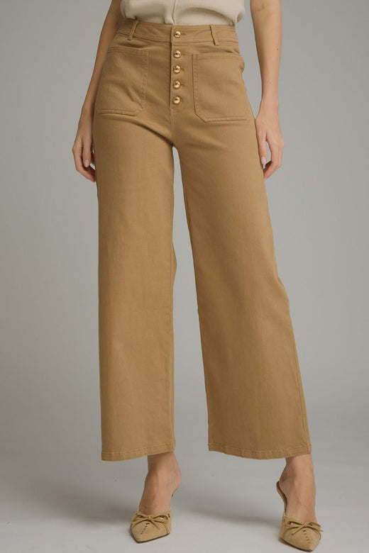 Front Pocket Wide Leg Pants