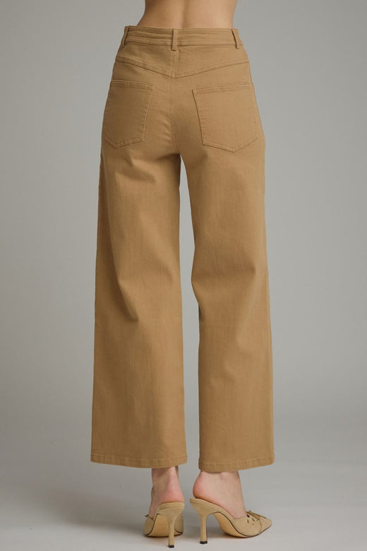 Front Pocket Wide Leg Pants