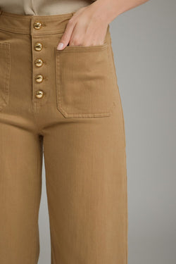 Front Pocket Wide Leg Pants