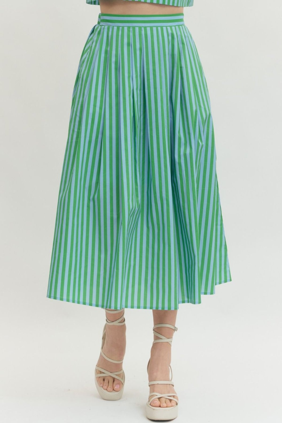Green Sky Midi Skirt