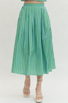 Green Sky Midi Skirt