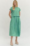 Green Sky Midi Skirt