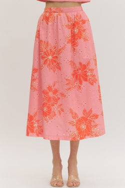 Botanical Midi Skirt