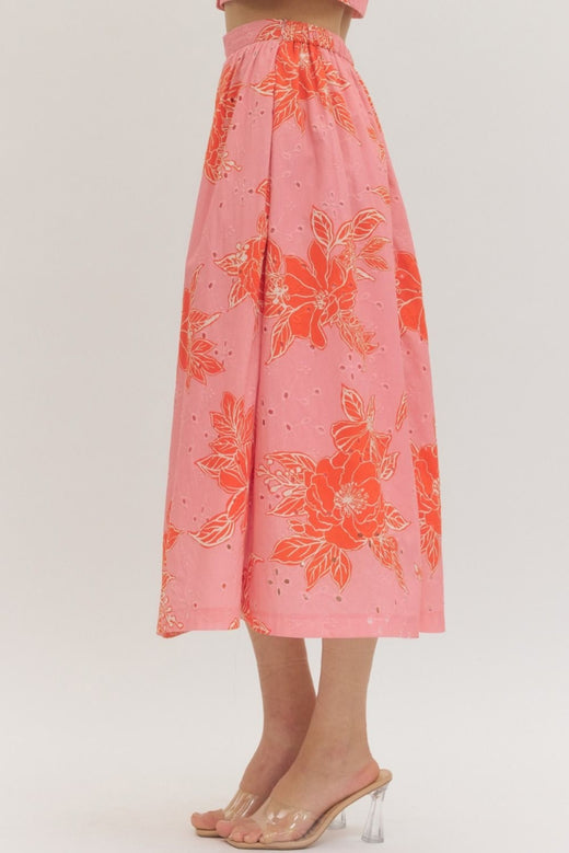 Botanical Midi Skirt