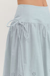 Eyelet Midi Skirt
