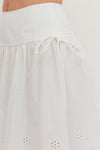 Eyelet Midi Skirt