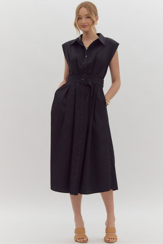 Devin Belted Midi Dress