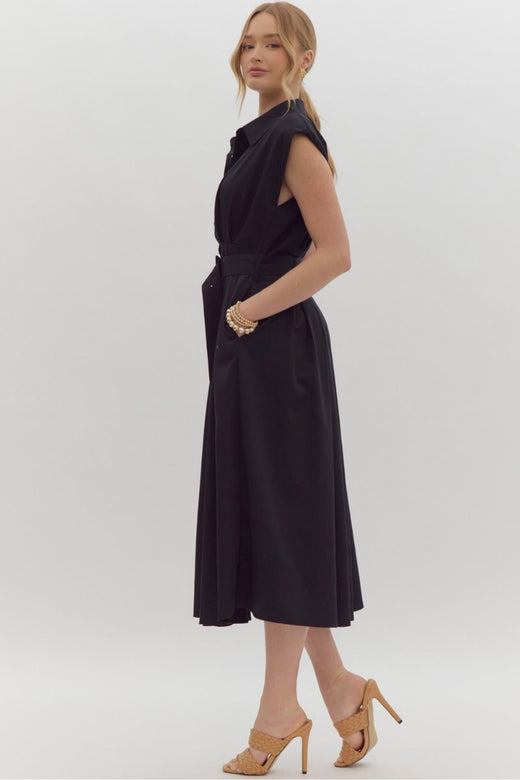 Devin Belted Midi Dress