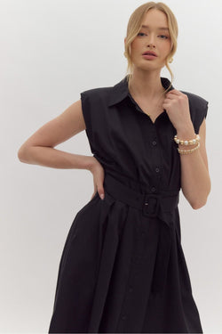 Devin Belted Midi Dress