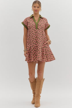 Hibiscus Ruffle Dress