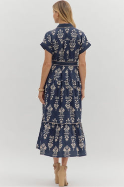 Floral Button Up Maxi Dress