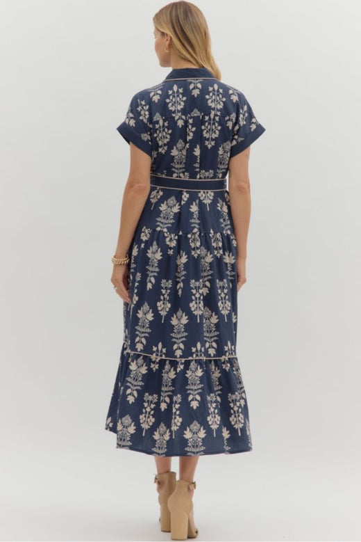 Floral Button Up Maxi Dress