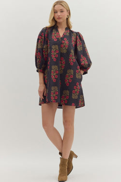 Poppy Puff Sleeve Dress