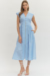 Zip Front Midi Dress