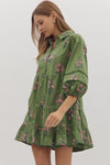Floral Tiered Mini Dress
