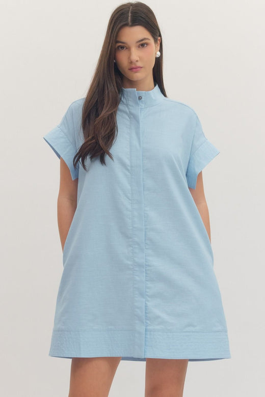 Blue Sky Mini Dress