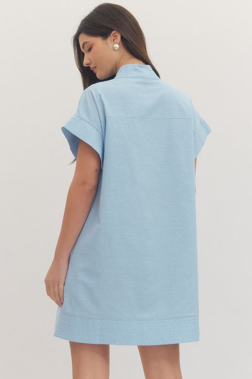 Blue Sky Mini Dress
