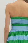 Positano Belted Strapless Dress