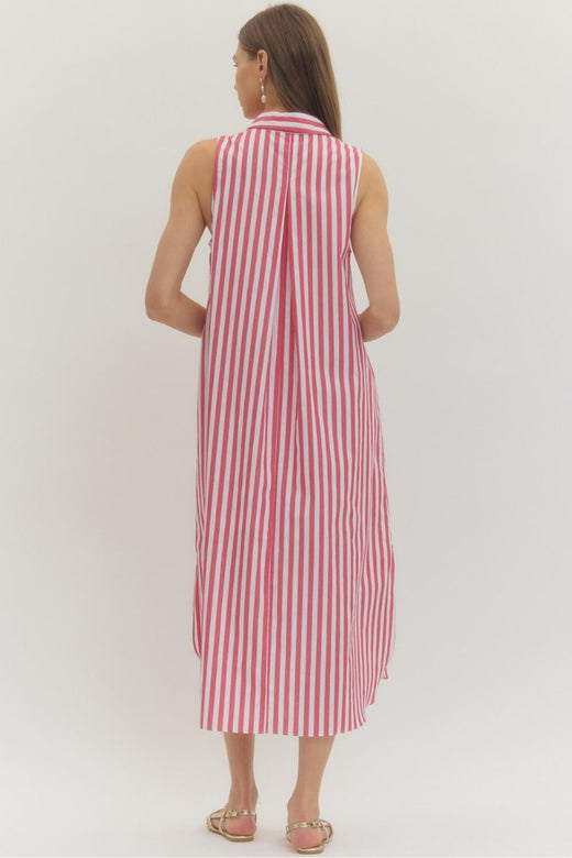 Ruby Striped Sleeveless Dress