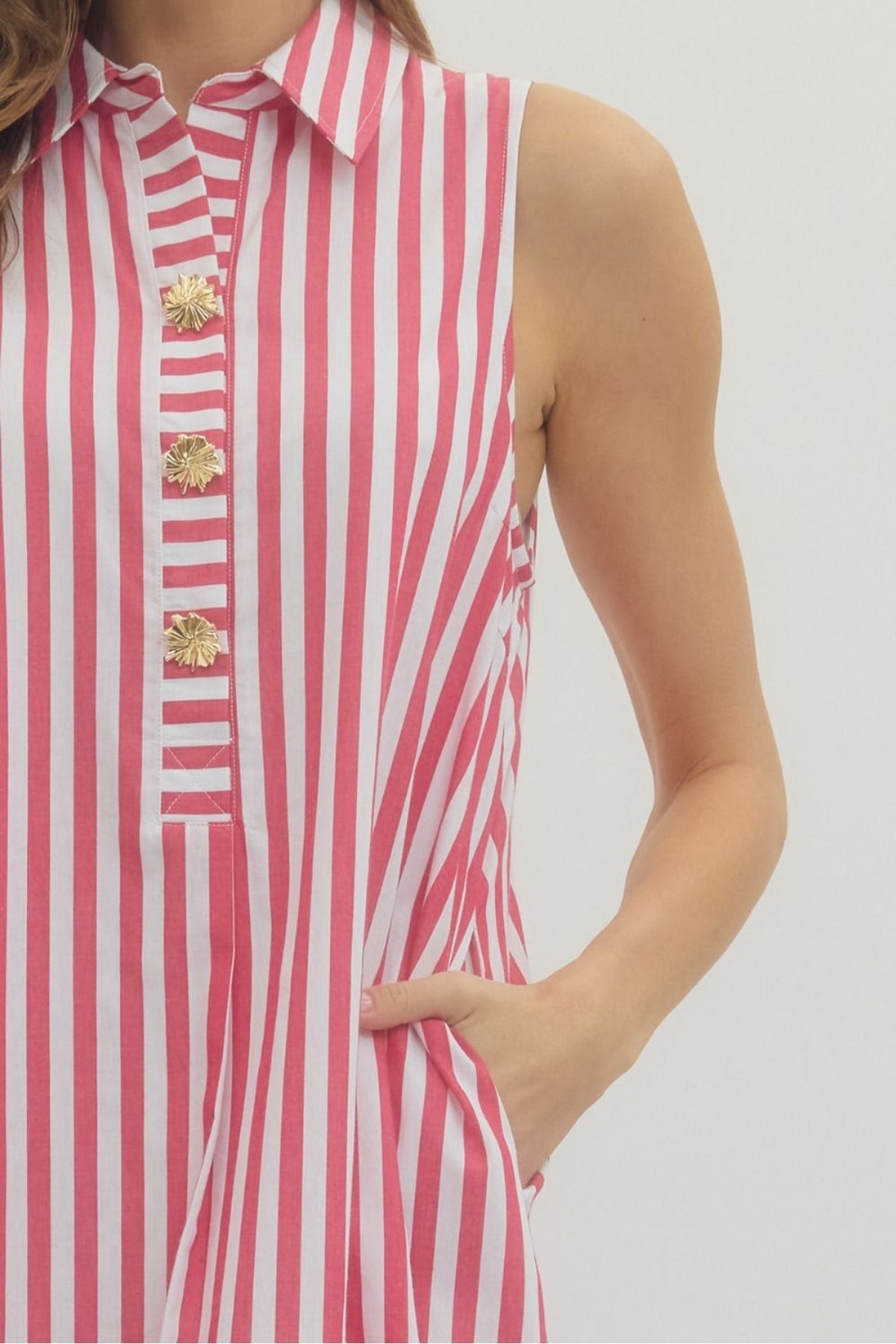 Ruby Striped Sleeveless Dress