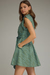 Striped Cap Sleeve Dress