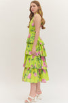 Floral Halter Midi Dress