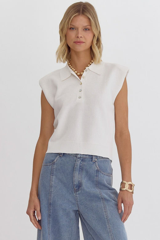 Robin Sleeveless Cropped Top