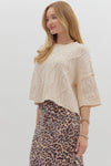 Cropped Crew Sweater