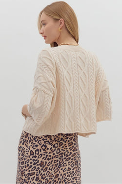 Cropped Crew Sweater