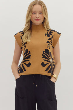 Ecru Floral Sweater