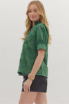 Embroidered Button Shirt