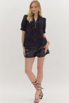 Embroidered Button Shirt