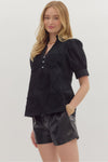 Embroidered Button Shirt