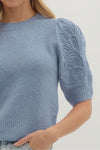 Embroidered Crew Sweater